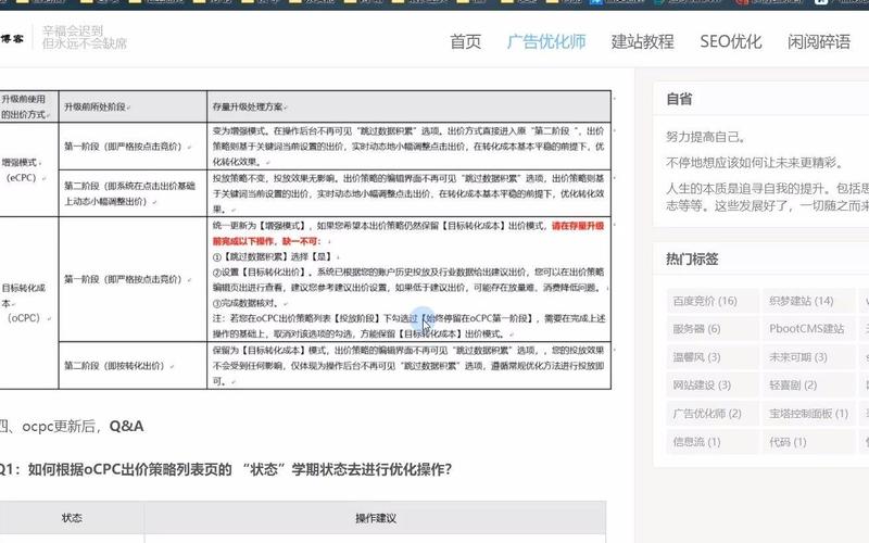 百度sem竞价之关键词的优化大揭秘