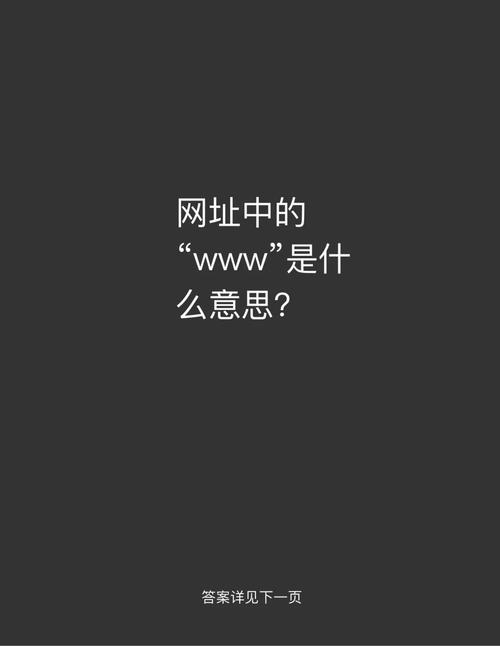 网站的www和com是什么意思‘