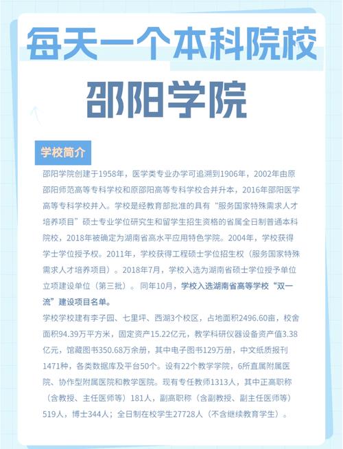 邵阳学院据说再这5年内要升一本