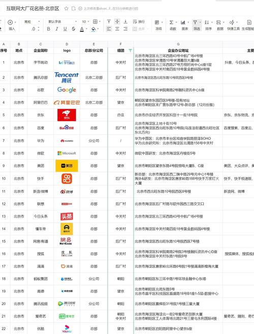 北京有哪些知名的网络公司?