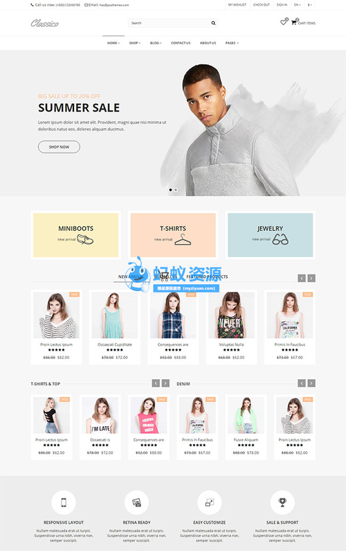 国外几个流行的服装网站