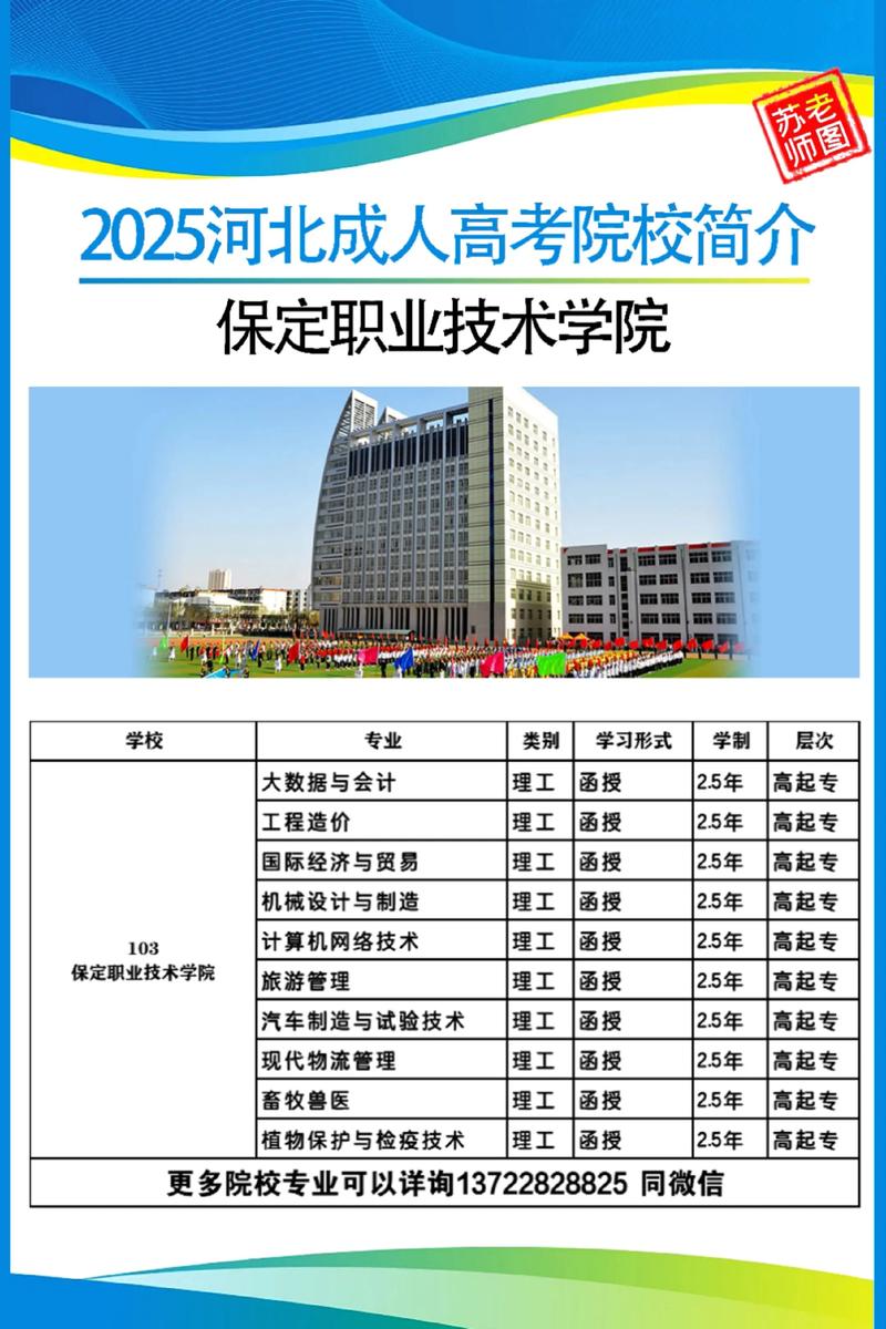 保定四职中有什么专业