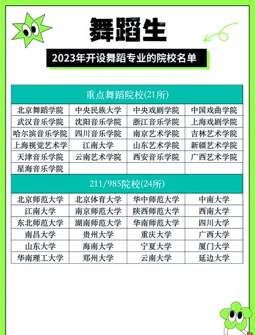 舞蹈艺术生能考什么大学?