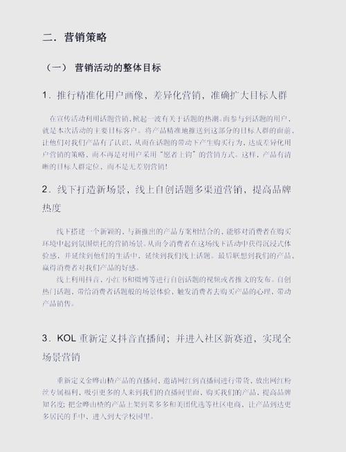 食品营销策划方案