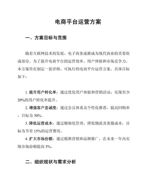一个网站推广方案