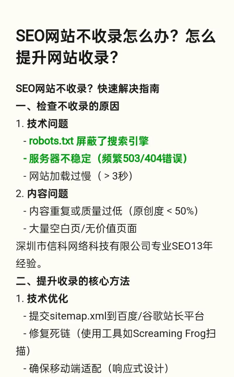 网站不收录怎么做?
