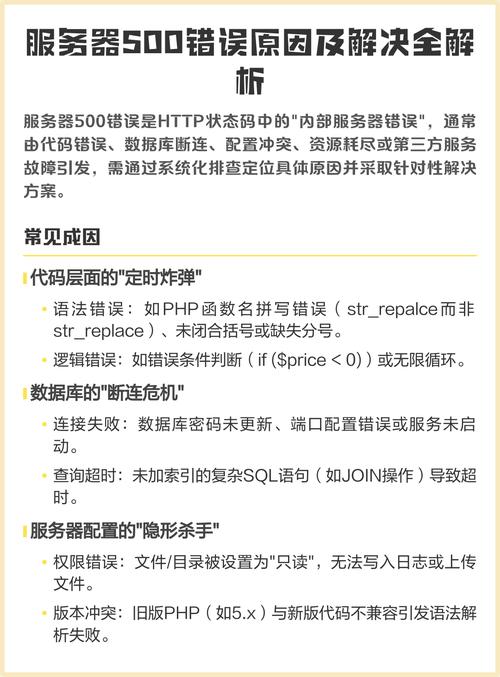 500是什么错误代码