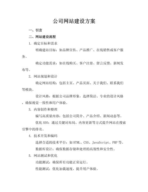 一个具体网站的SEO优化方案