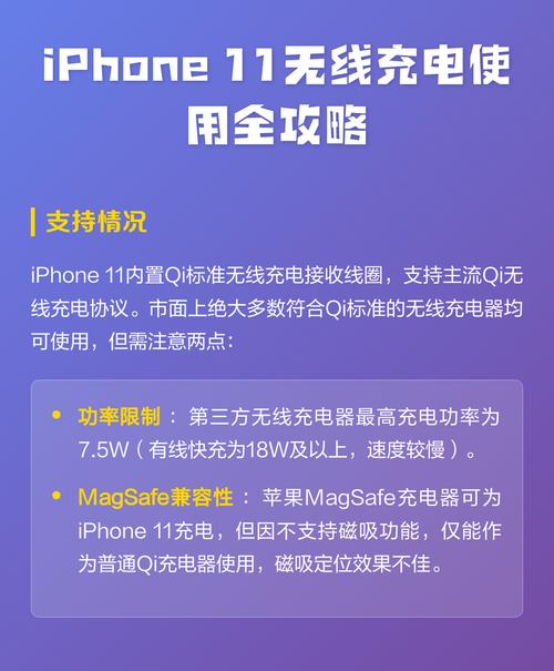 苹果11无线充电怎么充