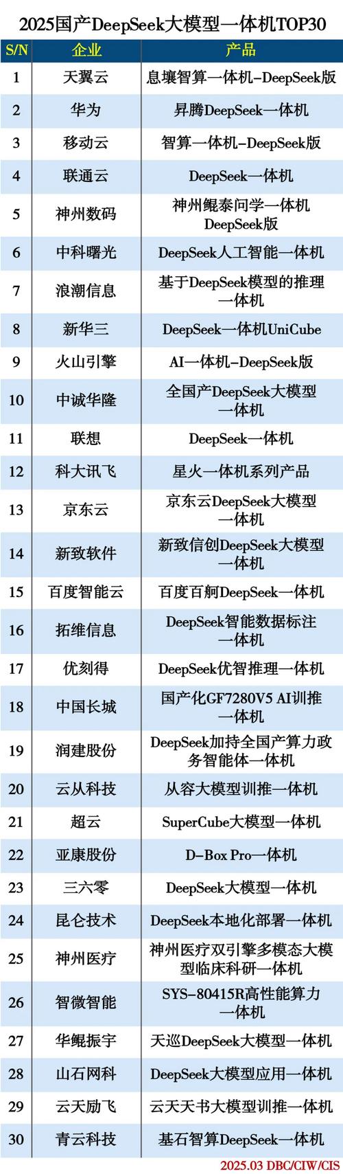 2025年deepseek优化公司榜新